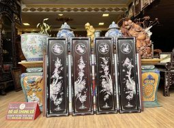 Bộ Tranh Tứ Qúy Gỗ Trắc