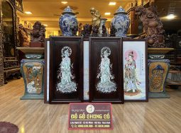 Tranh Quán Thế Âm Gỗ Trắc