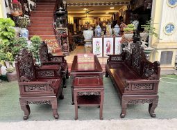 Bàn Ghế Ngũ Lân Gỗ Gụ